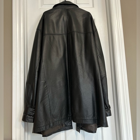 Harbor Bay 100% Men’s Black Leather Jacket - Picture 2 of 10